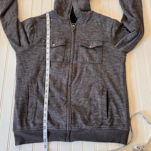 3/$25 SALE Urban Pipeline Boys XL Gray Full Zip Hoodie Faux Fur Lined Sweatshirt - Picture 8 of 9